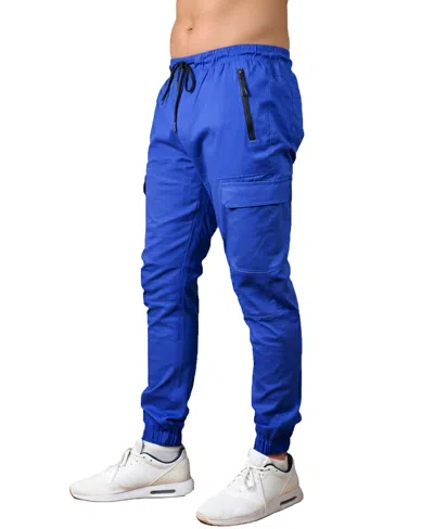 Blu Rock Men's Slim-fit Cargo Jogger Pants In Blue