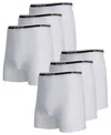 Blu Rock Men's Stretch Cotton Boxer Briefs Underwear, Pack Of 6