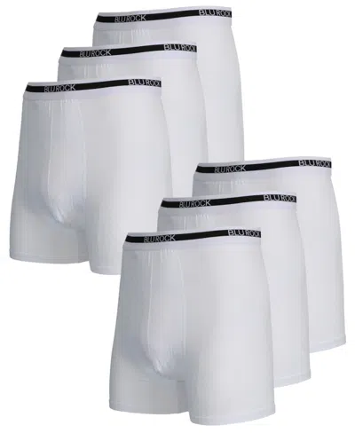 Blu Rock Men's Stretch Cotton Boxer Briefs Underwear, Pack Of 6