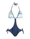 Blubay Woman One-piece Swimsuit Ivory Size 10 Polyamide, Elastane In White