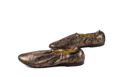 Blublonc Ceecee Slipper Shoe In Pewter In Brown