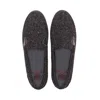 Blublonc Women's Holly Slip On In Black Sherpa In Grey