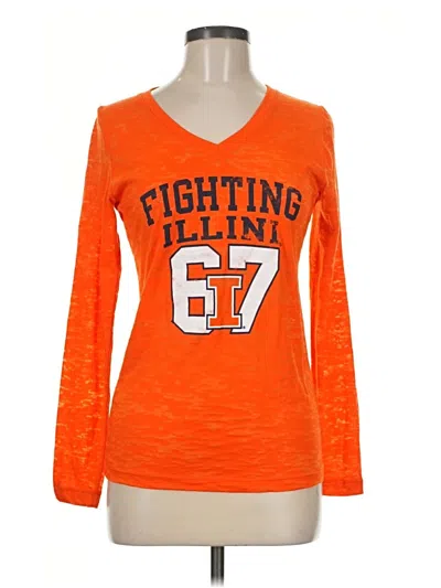 Pre-owned Blue 84 3/4 Sleeve T-shirt In Orange
