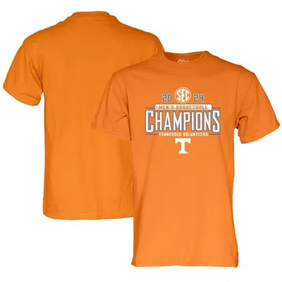 Blue 84 Basketball Regular Season Champions Locker Room T-shirt In Tennessee Orange