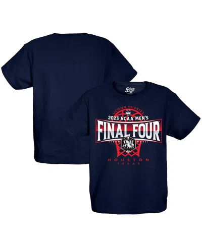 Blue 84 Kids' Big Boys And Girls  Navy Uconn Huskies 2023 Ncaa Men's Basketball Tournament March Madness Fi