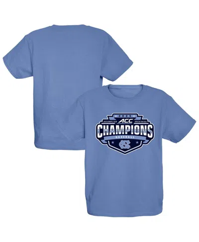Blue 84 Kids' Big Boys And Girls Carolina Blue North Carolina Tar Heels 2025 Acc Baseball Conference Tournament Ch