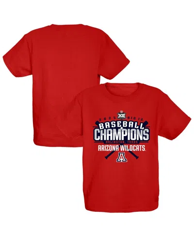 Blue 84 Kids' Big Boys And Girls Red Arizona Wildcats 2025 Big 12 Baseball Conference Tournament Champions Locker 