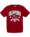 Blue 84 Big Boys  Cardinal Troy University Trojans 2023 Sun Belt Football Conference Champions T-shir In Cardinal