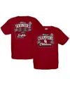 Blue 84 Big Boys  Crimson Oklahoma Sooners 2023 Ncaa Softball Women's College World Series Champions In Crimson