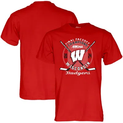 Blue 84 Hockey Conference Tournament Champions T-shirt In Red