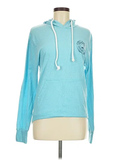 Pre-owned Blue 84 Long Sleeve Top Teal Cowl Neck Tops