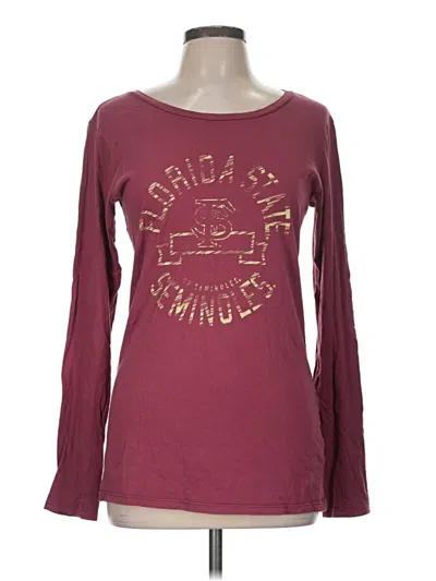 Pre-owned Blue 84 Long Sleeve T-shirt In Burgundy