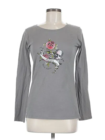 Pre-owned Blue 84 Long Sleeve T-shirt In Gray
