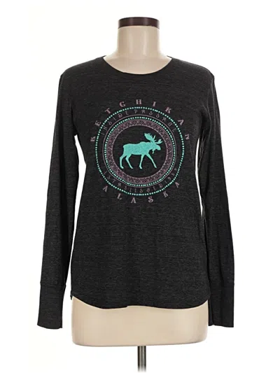Pre-owned Blue 84 Long Sleeve T-shirt In Gray