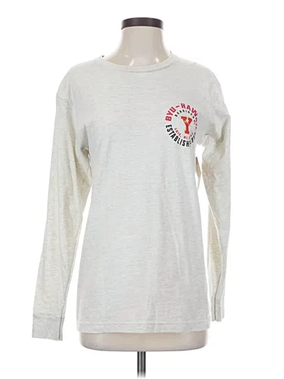 Blue 84 Long Sleeve T-shirt In White