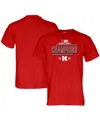 Blue 84 Men's And Women's  Scarlet Nebraska Huskers 2023 Big Ten Women's Soccer Regular Season Champi In Scarlet
