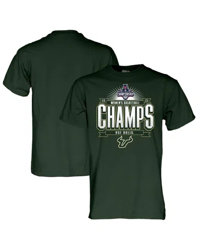 Blue 84 Men's And Women's Green South Florida Bulls 2025 Aac Women's Basketball Conference Tournament Champi
