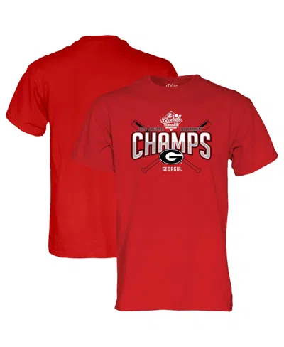 Blue 84 Men's And Women's Red Georgia Bulldogs 2026 Sec Baseball Tournament S Locker Room T-shirt