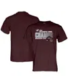 Blue 84 Men's  Maroon Mississippi State Bulldogs 2023 Reliaquest Bowl Champions T-shirt In Maroon