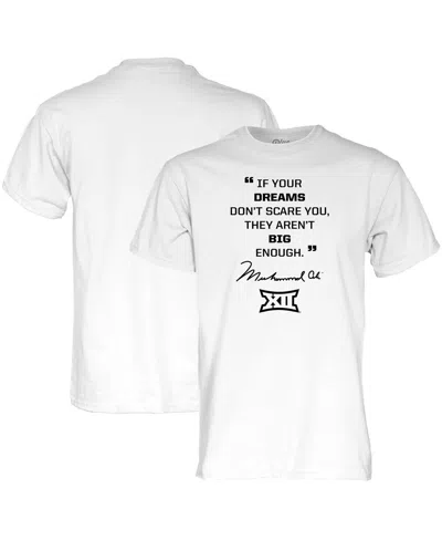 Blue 84 Men's  White Big 12 Conference X Muhammad Ali T-shirt