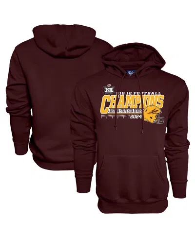 Blue 84 Men's Maroon Arizona State Sun Devils 2024 Big 12 Football Conference Champions Locker Room Pullover