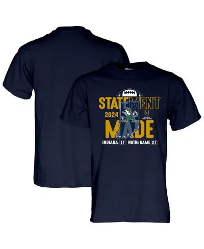 Blue 84 Men's Navy Notre Dame Fighting Irish 2024 College Football Playoff First Round Statement Made Score
