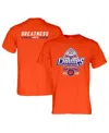 Blue 84 Men's Orange Clemson Tigers 2024 Acc Football Conference Champions Locker Room T-shirt In Orange