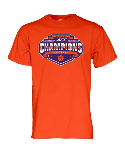 Blue 84 Men's Orange Clemson Tigers 2025 Acc Softball Conference Tournament Champions Locker Room T-shirt