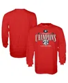 Blue 84 Men's Red Georgia Bulldogs 2024 Sec Football Conference Champions Locker Room Long Sleeve T-shirt In Red