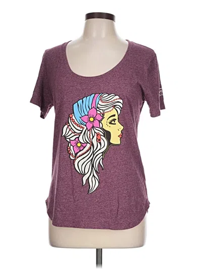 Pre-owned Blue 84 Short Sleeve T-shirt In Burgundy