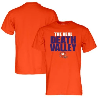 Blue 84 Unisex  Orange Clemson Tigers The Real Death Valley T-shirt