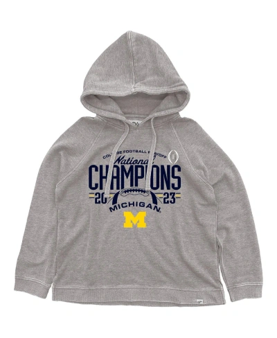 Blue 84 Women's  Gray Michigan Wolverines College Football Playoff 2023 National Champions Gameroom B