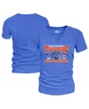 Blue 84 Women's Royal Boise State Broncos 2024 Mountain West Football Conference Champions Locker Room V-nec In Blue