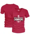 Blue 84 Women's Scarlet Nebraska Huskers 2025 Big Ten Baseball Conference Tournament Champions Locker Room V In Red