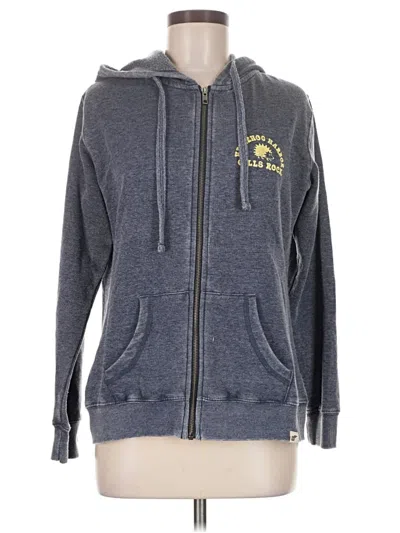 Pre-owned Blue 84 Zip Up Hoodie In Gray