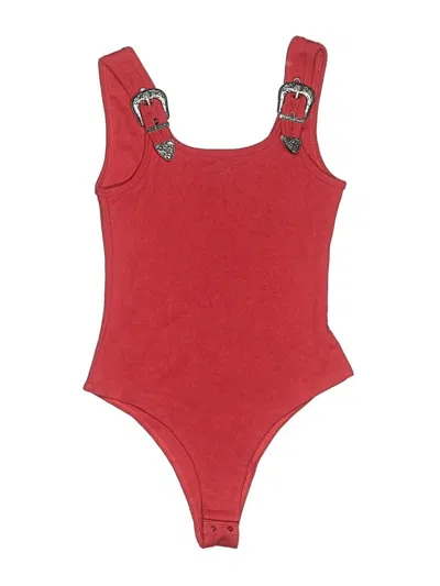 Pre-owned Blue B Bodysuit In Red