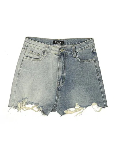Blue B Denim Shorts In Blue