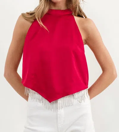 Blue B Let's Go Girls Tank Top In Red