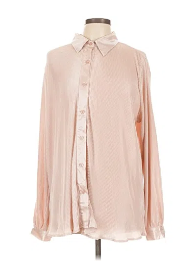 Pre-owned Blue B Long Sleeve Blouse In Pink
