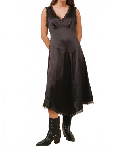 Blue B Maira Asymmetrical Dress In Black