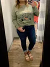 Blue B Mineral Eagle Graphic Tee In Olive