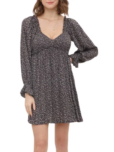Blue B Naomi Mini Dress In Black
