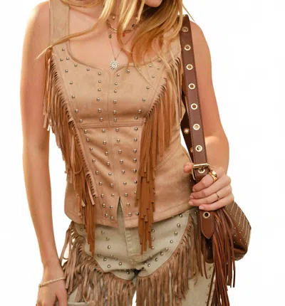 Blue B Out Of The Saddle Top In Camel In Brown