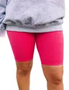 Blue B Pop Biker Short In Hot Pink In Pink