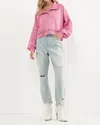 Blue B Powerpuff Lace Pullover In Pink In Pink