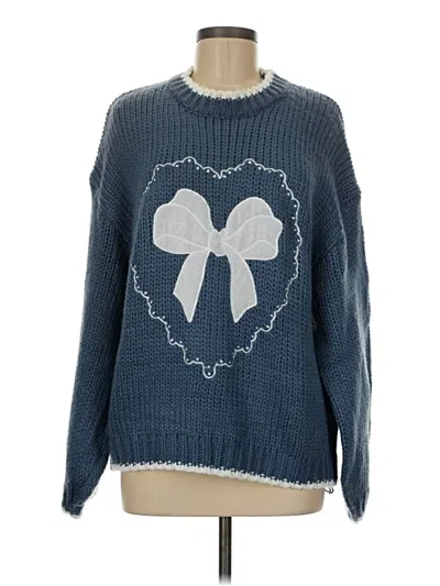 Pre-owned Blue B Pullover Sweater In Blue