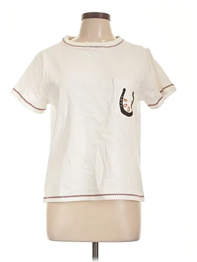 Pre-owned Blue B Short Sleeve T-shirt In Ivory
