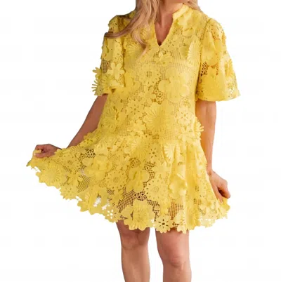 Blue B Smile In The Sun Occasion Dress In Lemon In Yellow