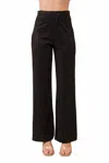 Blue B Stone Embellishments Long Pants In Black In Black