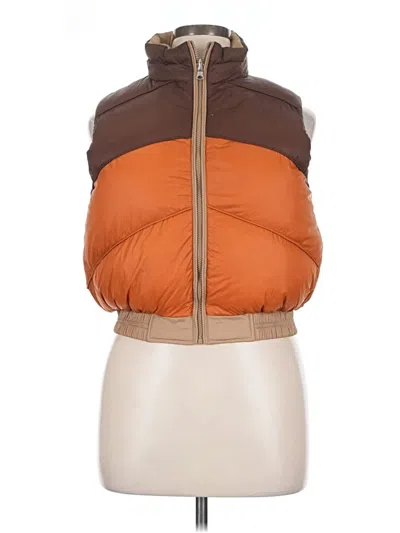 Pre-owned Blue B Vest In Brown